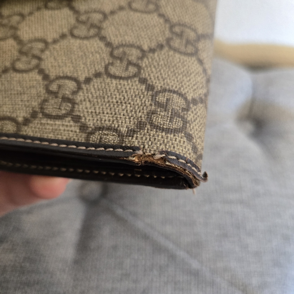 Gucci Monogram Long Stripe Wallet, Coated Canvas And Leather - Picture 14 of 16